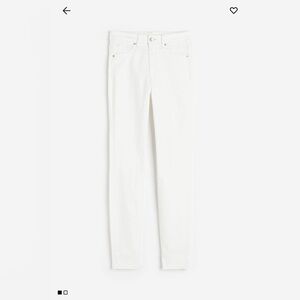 Ultra high waisted jeggings H&M size 10 white